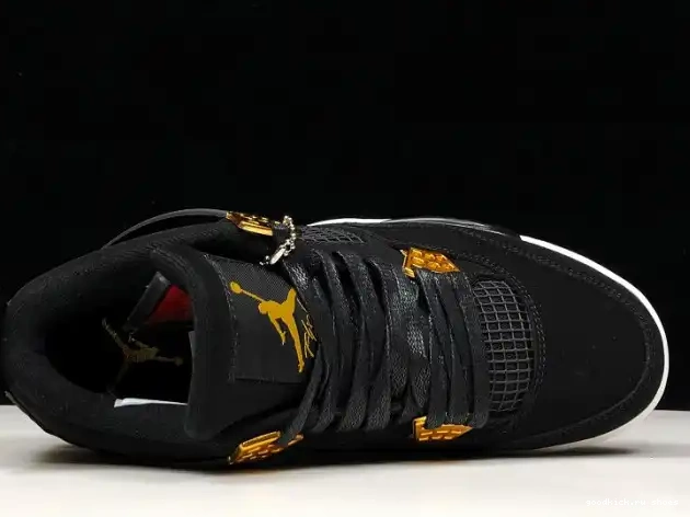 Cheap 308497-032 Air 4 Metallic Jordan Royalty Gold-White Black 0323